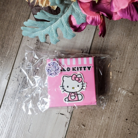 NWT Hello Kitty Fine Silver Plated Enamel Rhinestone Post Stud Earrings - Picture 3 of 14